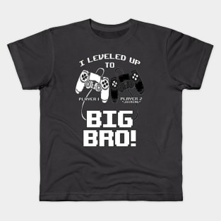 I Leveled Up To Big Bro Kids T-Shirt